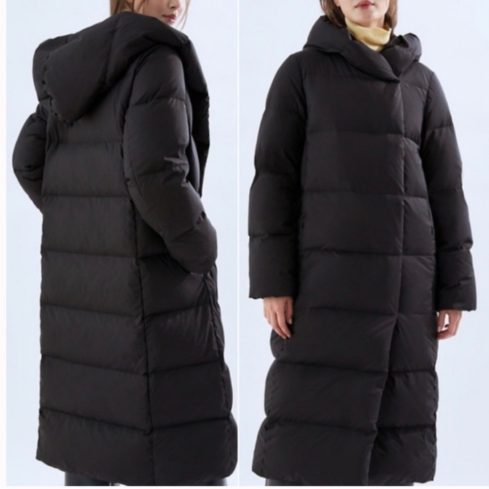 Aritzia Babaton Super Puff Duvet Puffer Maxi length black size XL worn once EUC